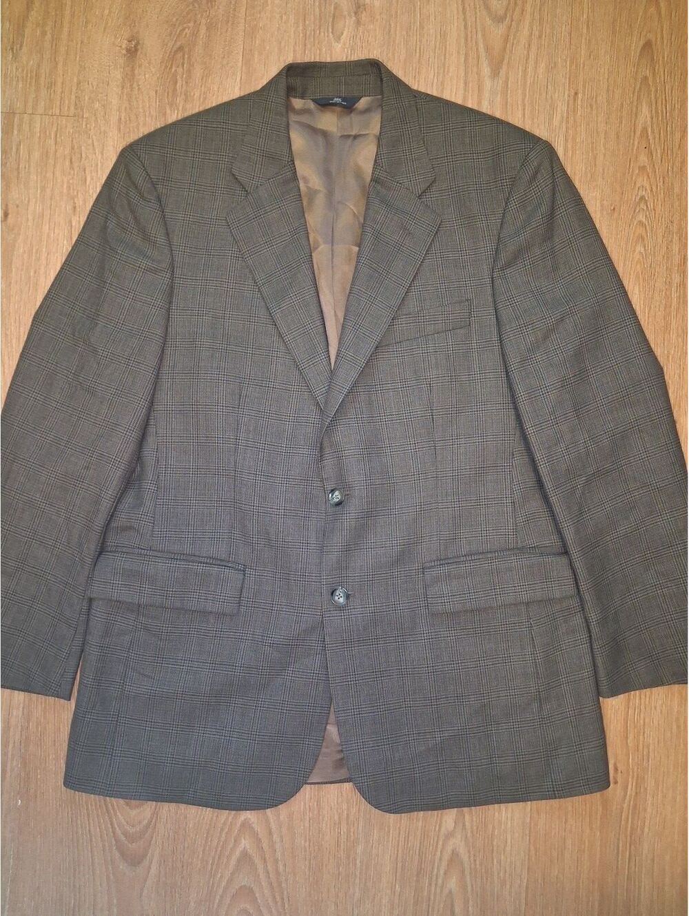 Brooks Brothers Sport Coat Mens 41R Brown Glen Plaid Wool